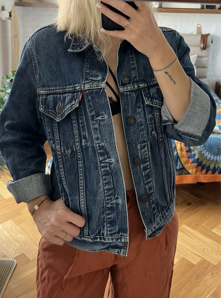Kurtka jeansowa trucker granatowa Levi’s S
