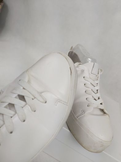 Skórzane sneakersy CALVIN KLEIN białe platforma oryginalne 40 janet