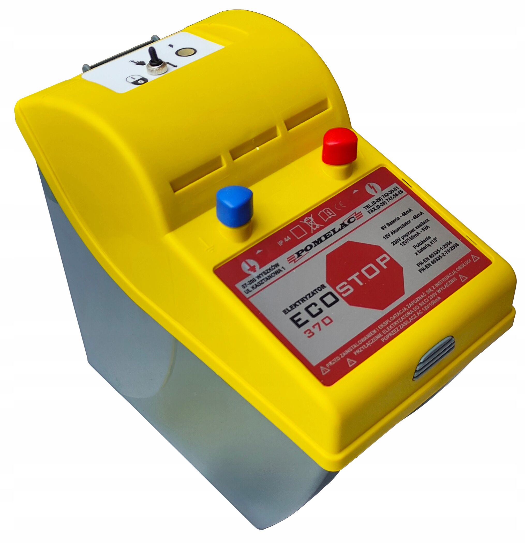 Elektryzator uniwersalny pastuch na baterię 9V akumulator 12v na konia