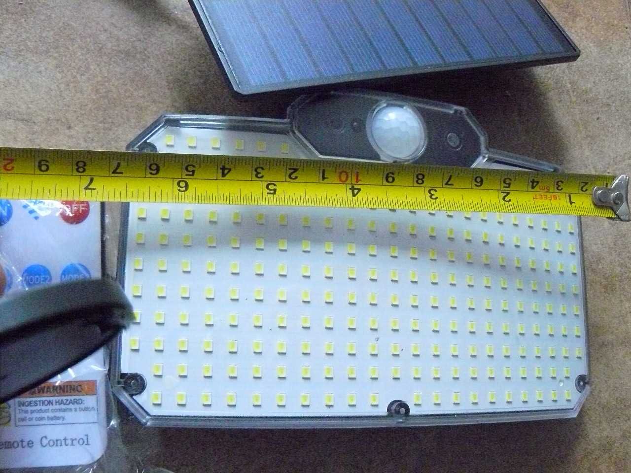 lapa solar z czujnikiem ruchu super oświetlenie + pilot