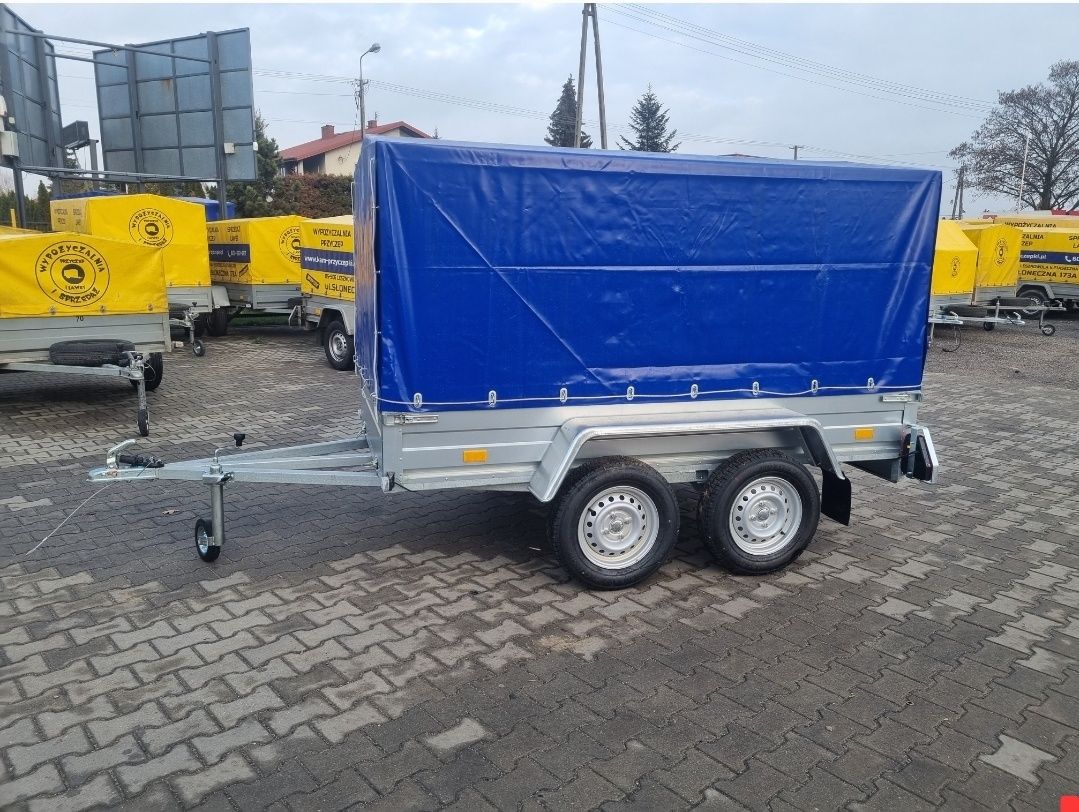 Przyczepa dwuosiowa lekka do 750kg na B 1500kg mocna Rydwan od ręki