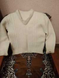 Чоловічий шерстяний светр ( джемпер)грубої в'язки