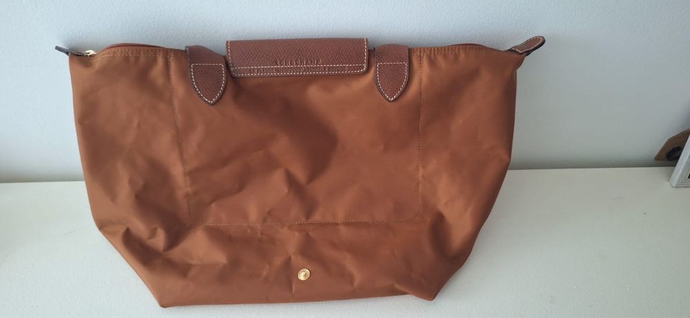 Mala original longchamp castanha