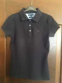 Granatowe damskie polo Tommy Hilfiger r. S.