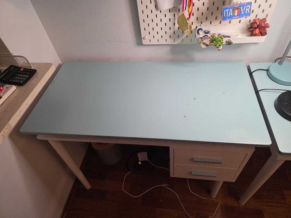 Drewniane biurko dziecięce Wood Szczęścia Miza