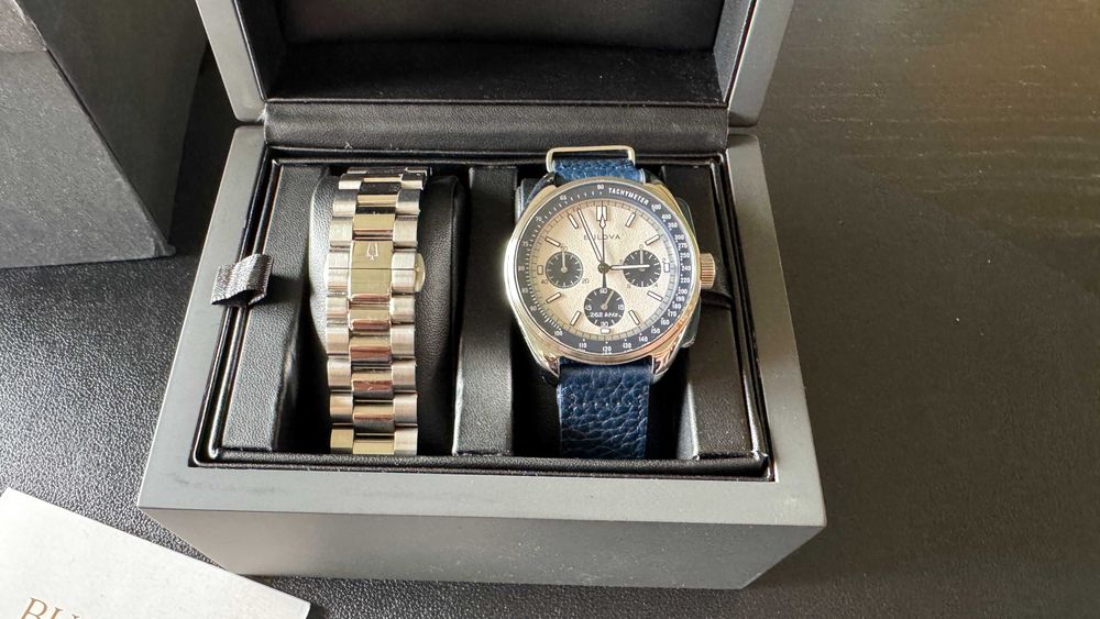 Zegarek Bulova Lunar Pilot 98K112 – Chrono, Panda , 2 paski, Jak NOWY