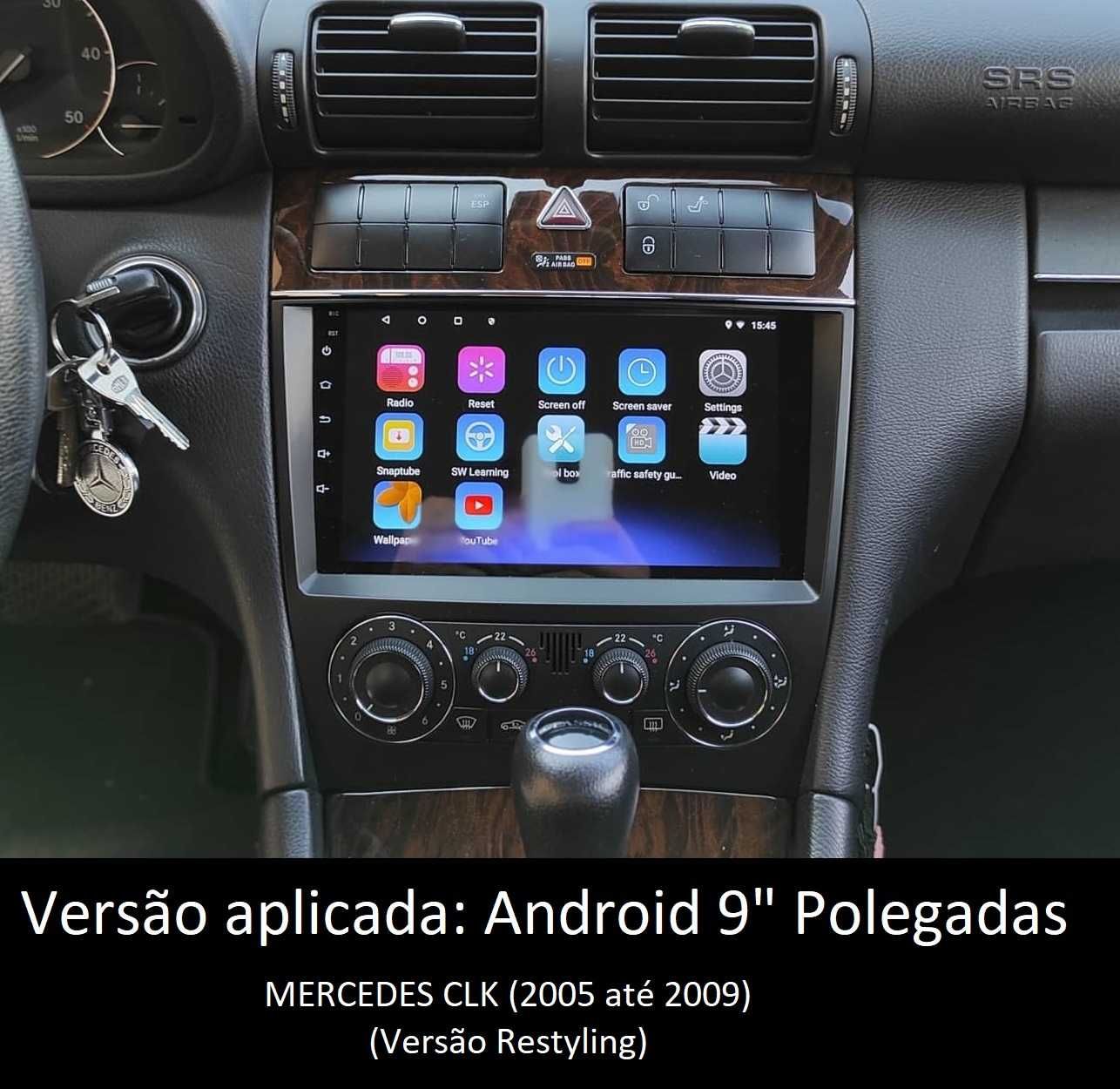 Rádio 2DIN Mercedes CLK • Android GPS • W209 • CLK200 CLK230 CLK270