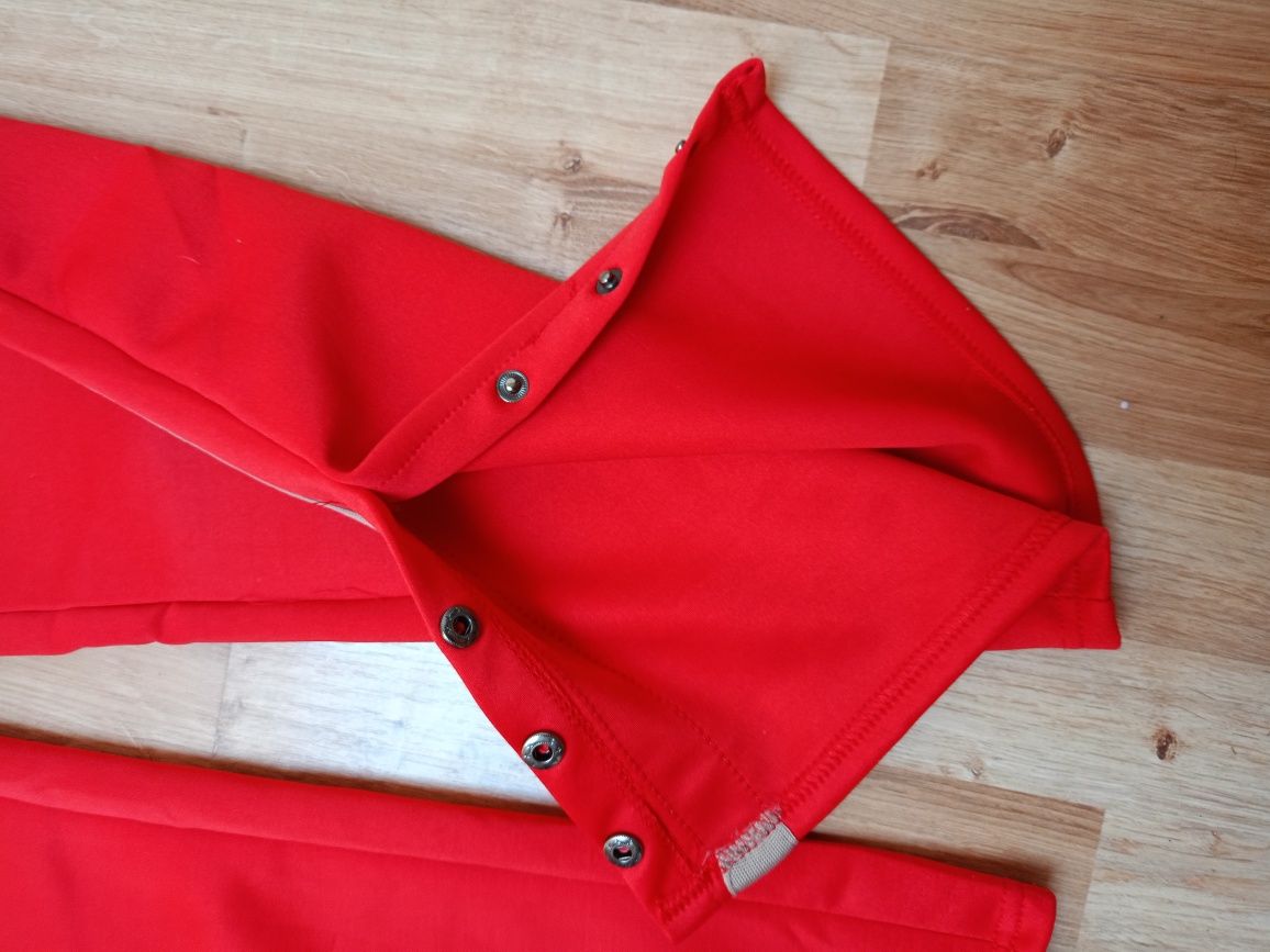 119) szerokie czerwone spodnie dresy szerokie nogawki L xl 44