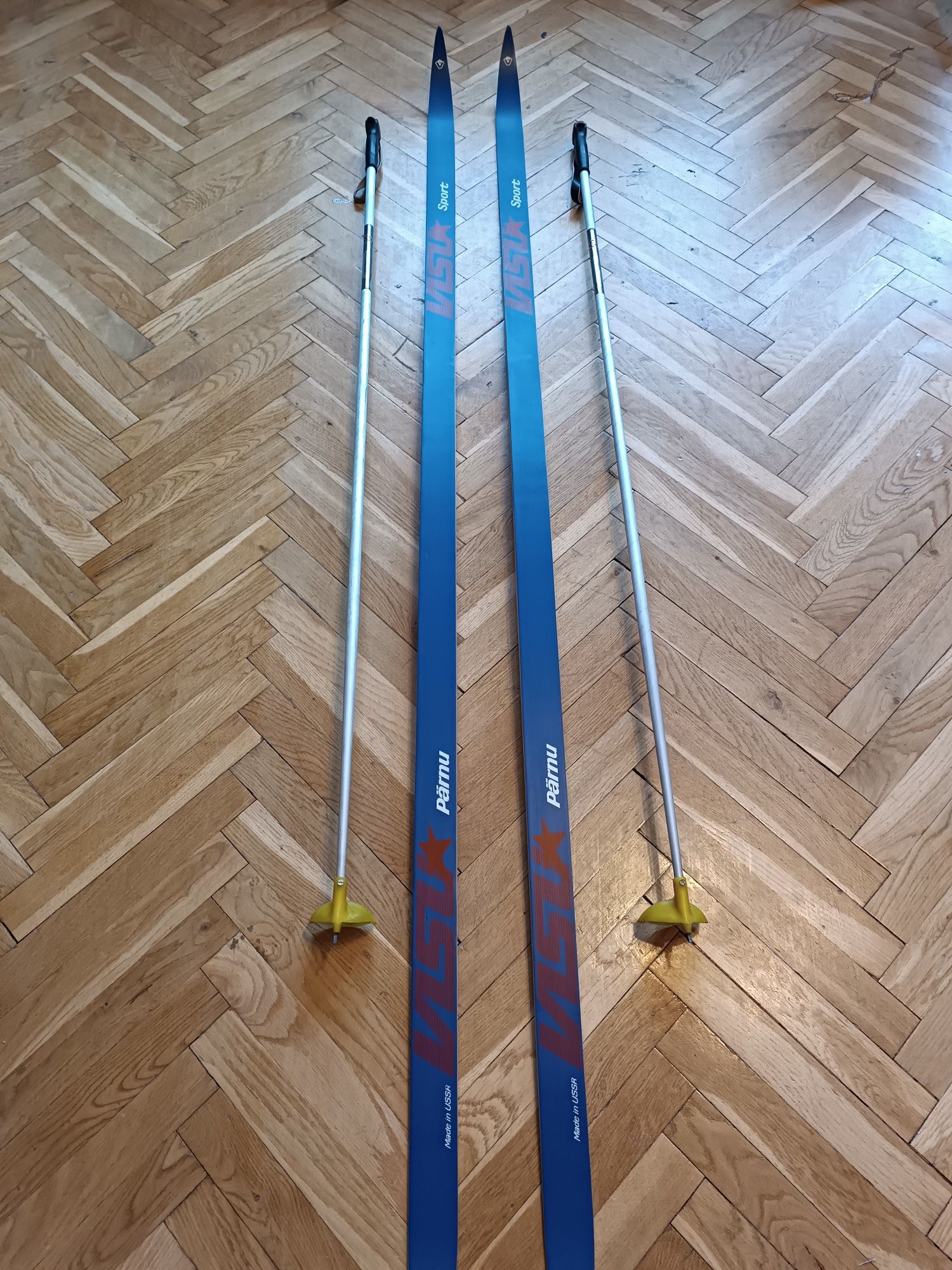 Narty biegowe VISU Parnu sport 201cm + kijki Polsport