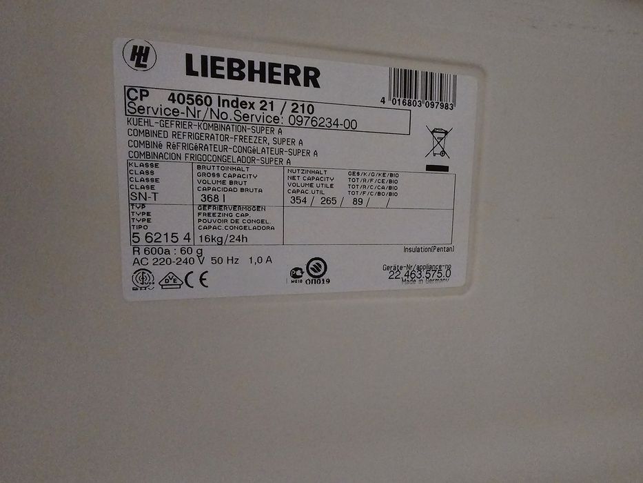Двухкамерний холодильник Liebherr CP 4056 Premium A++ Інверторний