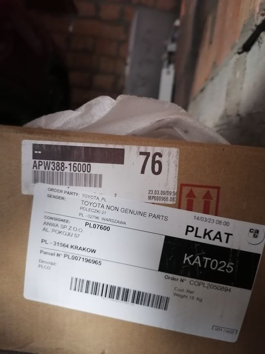 Orurowanie boczne toyota