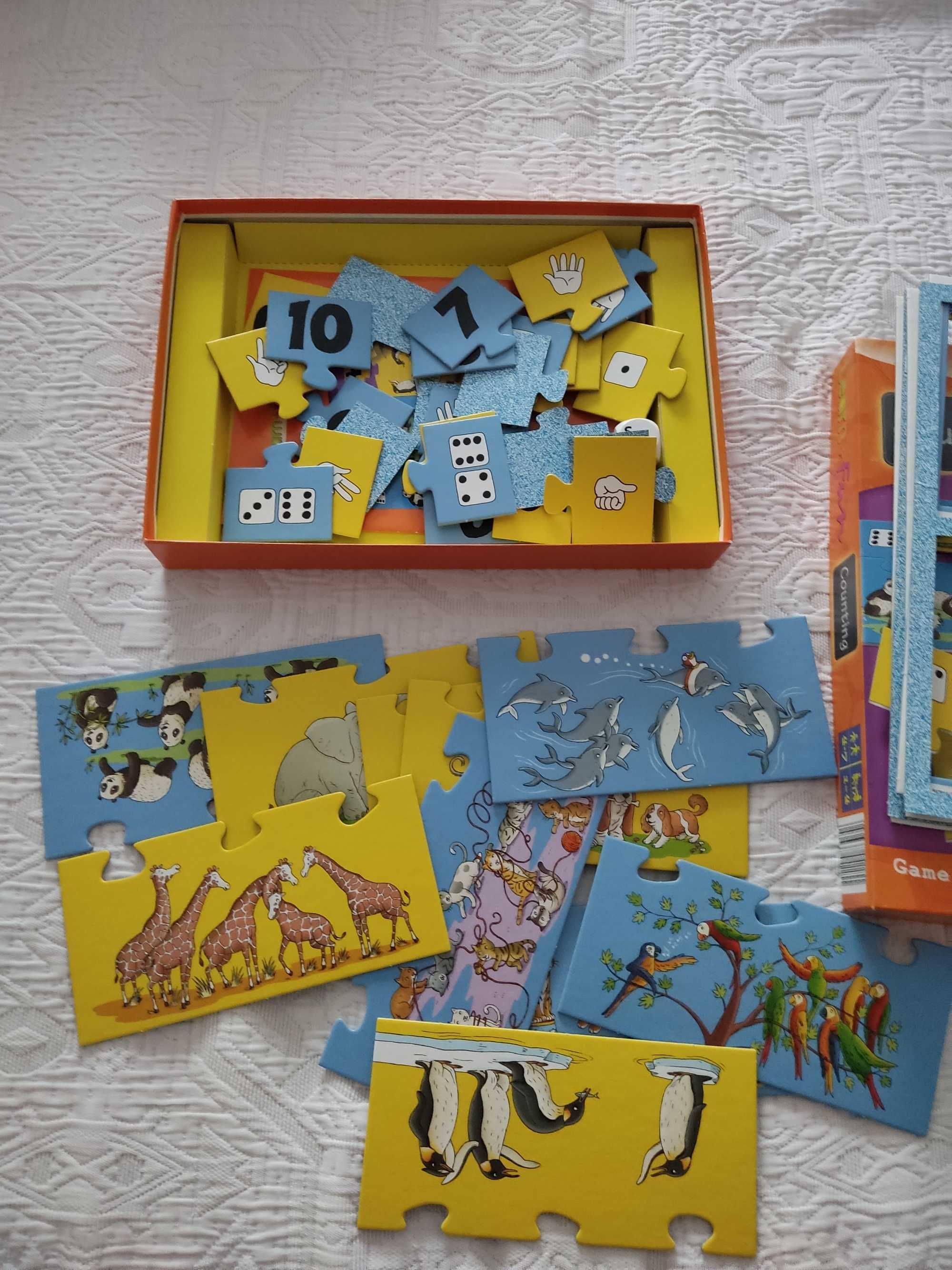 Gra Learm+Fun nauka liczenia do 10 + gratis puzzle PJMASKS Pidżamersi