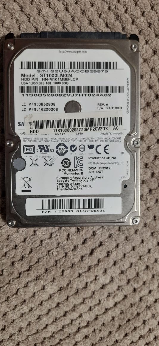 Продам hdd на 1000 гиг дл ноутбука