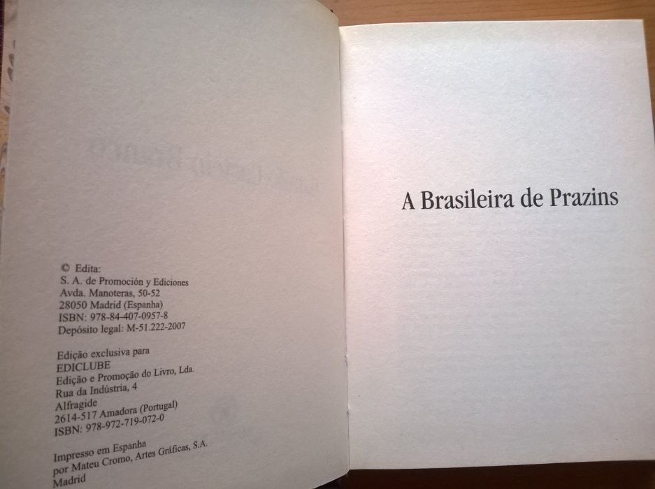 A Brasileira de Prazins - Camilo C. Branco