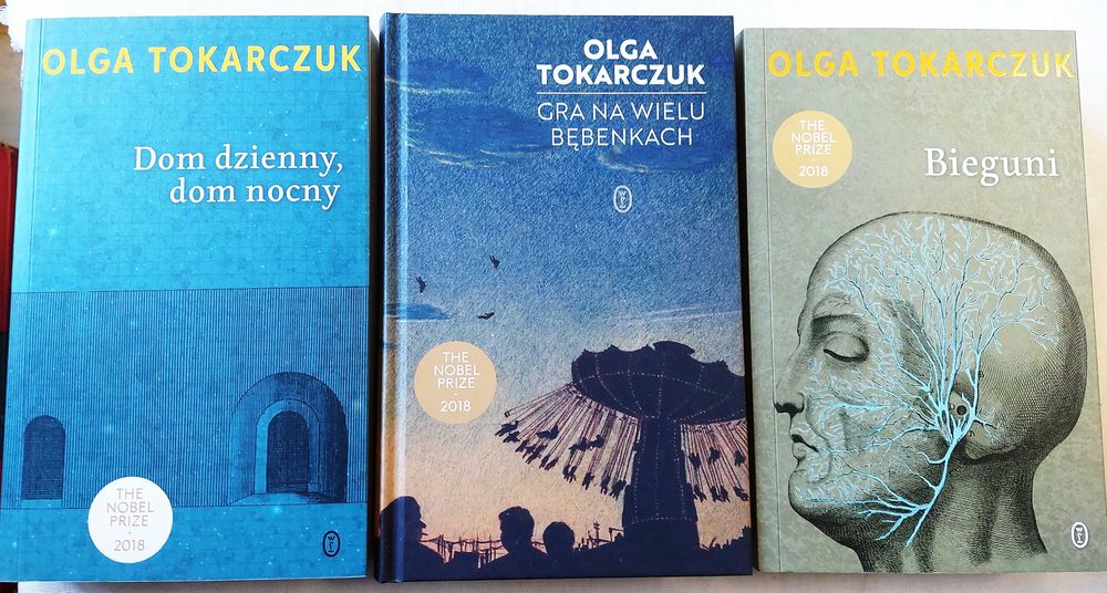OLGA TOKARCZUK zestaw 9 tomów Empuzjon Bieguni Dom Dzienny NOBEL