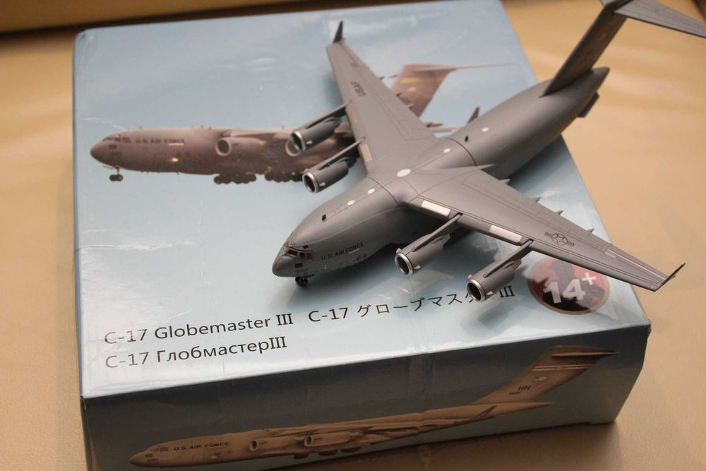 Model samolotu jak wojskowy Boeing C-17 Globemaster US Air Force
