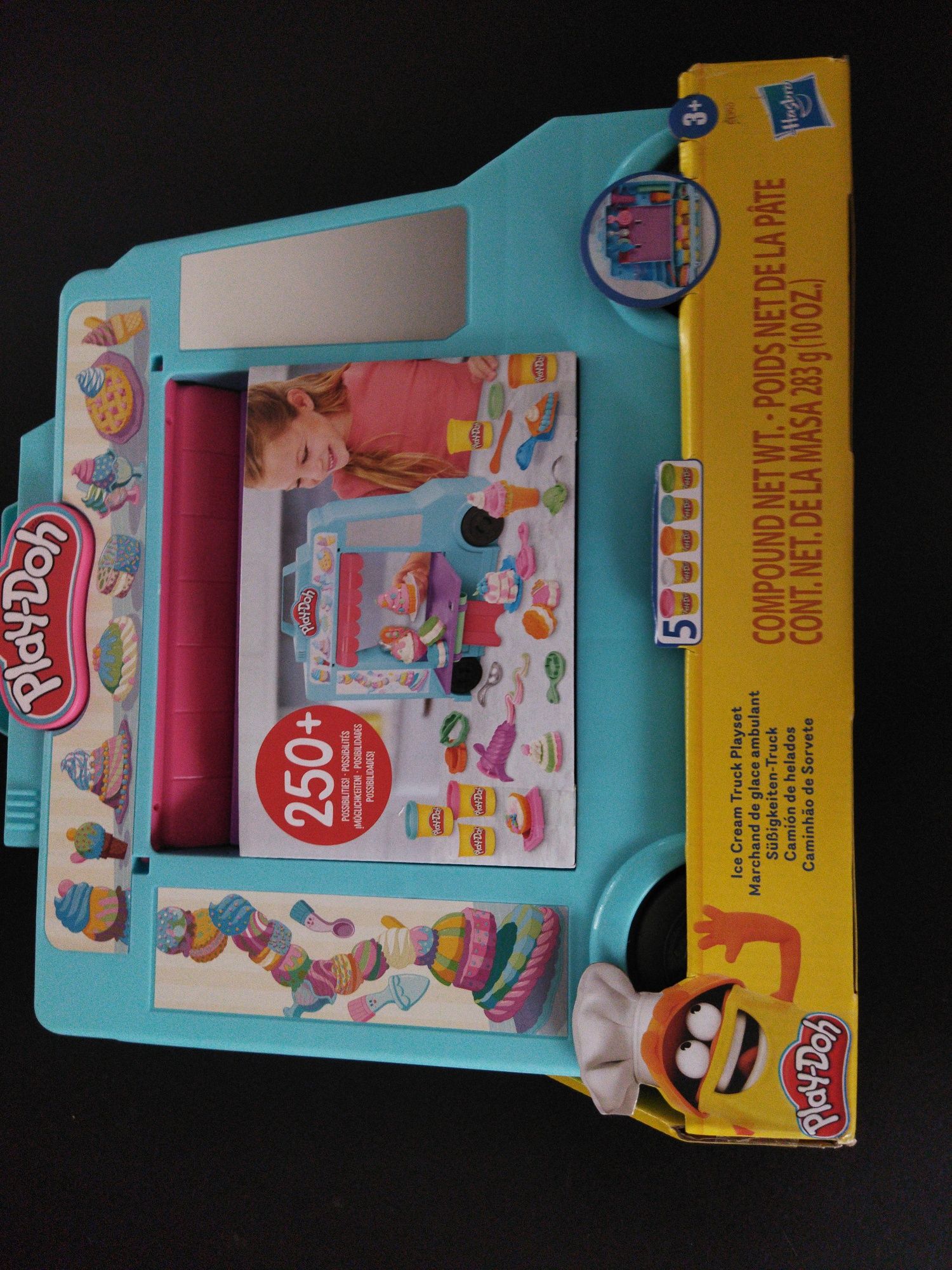 Ciastolina Zestaw Ciężarówka z lodami HASBRO PLAY DOH Lodziarnia F1390
