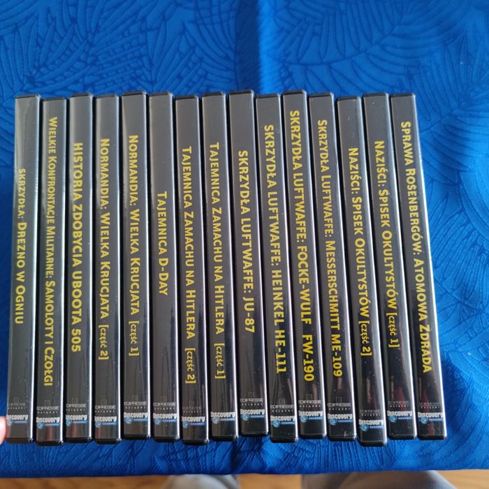 II 2 Wojna Światowa Obrazy Wojny Discovery zestaw 15 dvd nieużywane