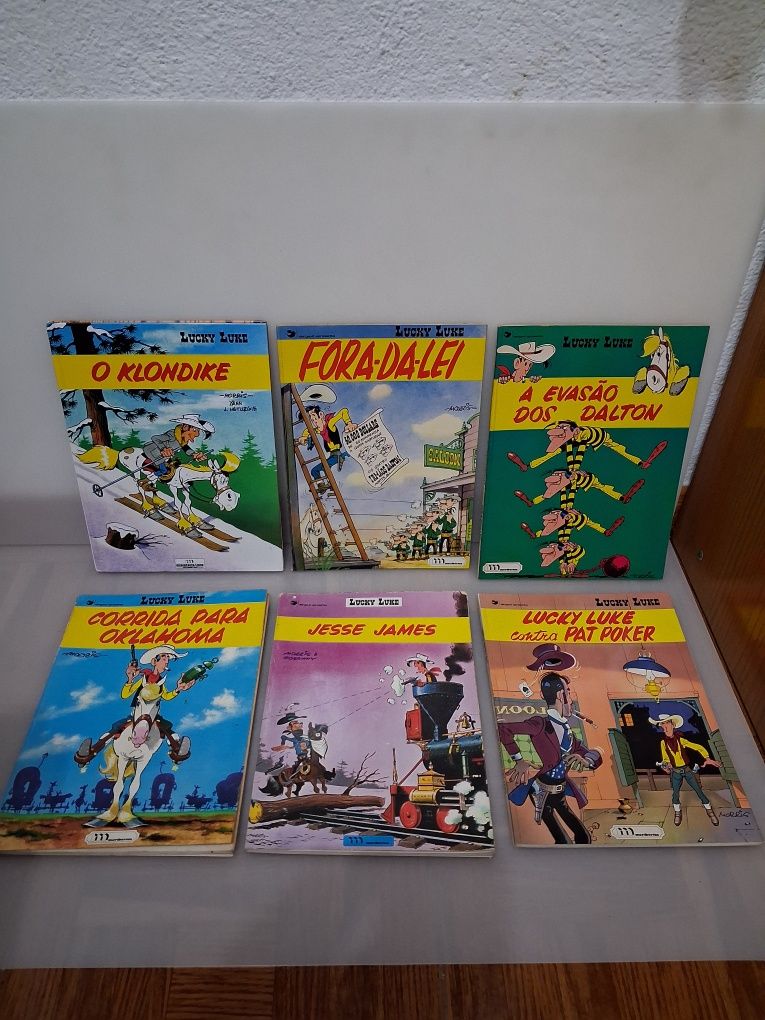 Colecção 6 Livros Banda Desenhada Lucky Luke