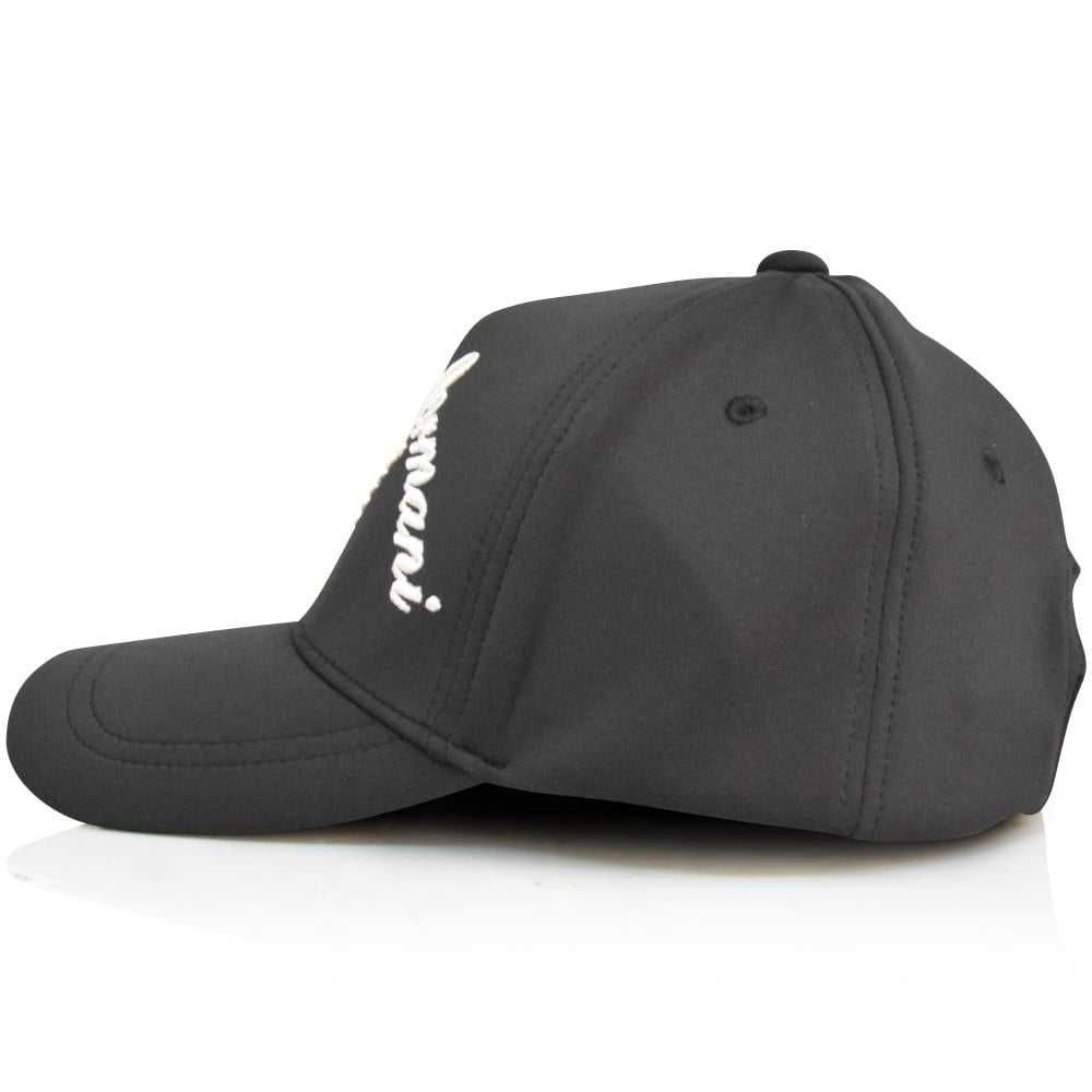 EMPORIO ARMANI efektowna czapka z daszkiem BLACK