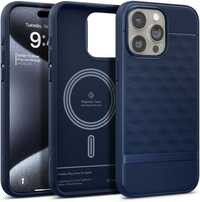 Etui Caseology Parallax MagSafe iPhone 15 Pro w kolorze Midnight Blue