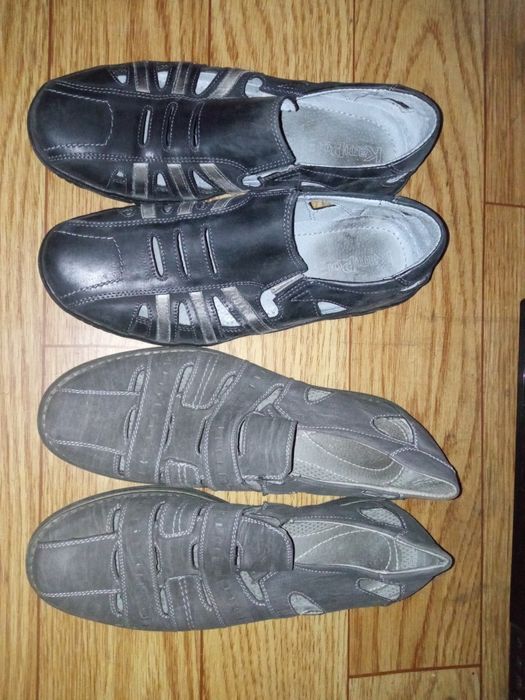 dwie pary butów męskich ze skóry rozmiar 43