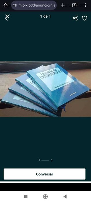 História do Pensamento - 4 Volumes