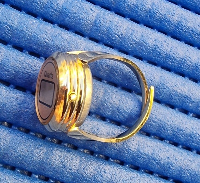 Relógio Anel de dedo Vintage Ajustável Quartz
