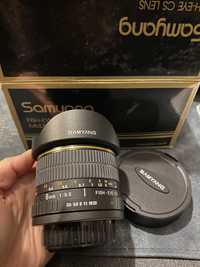 Obiektyw Samyang 8mm F3.5 Fisheye CS for Sony A fish-eye