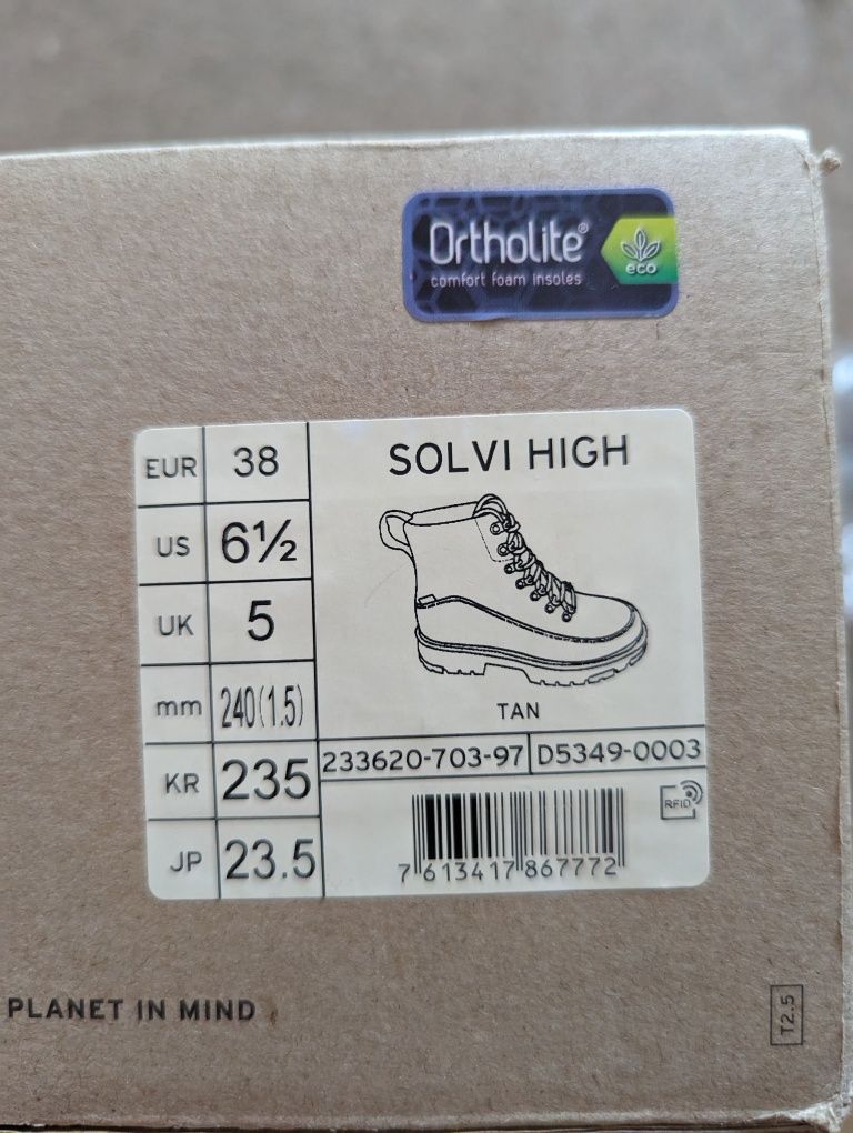 Женские, зимние ботинки Levis solvi high 38 (6.5) размер