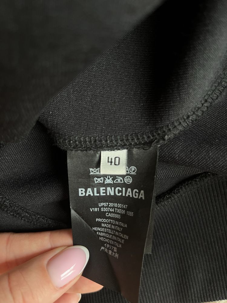 Balenciaga czarna bluza