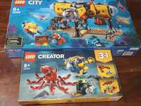 LEGO City Baza badaczy oceanu 60265 Creator 3w1 31130 Wyprawa po skarb