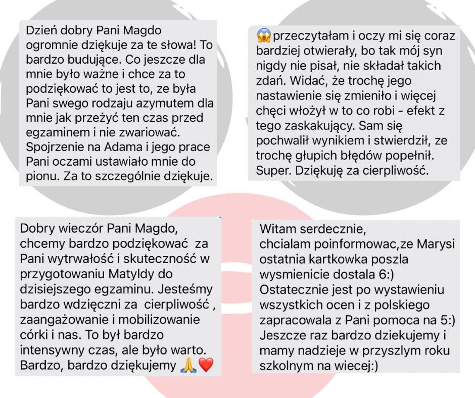korepetycje kurs POLSKI matura pisemna ustna egzamin ósmoklasisty
