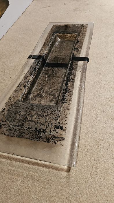 Centro de mesa em vidro