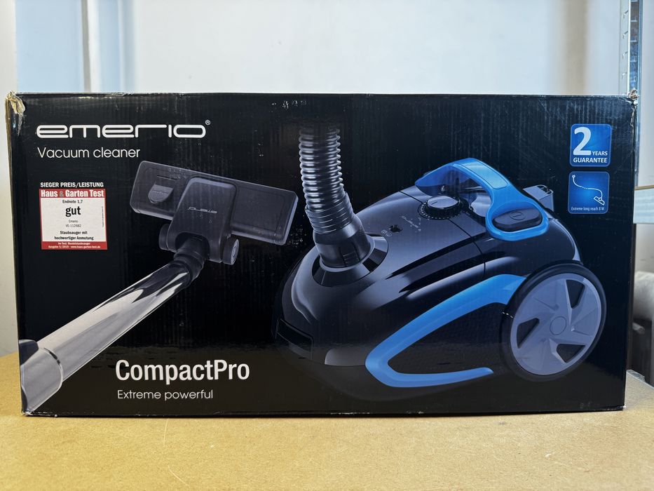 Пилосос Emerio CompactPro 800W з контейнером, потужний, стан гарний