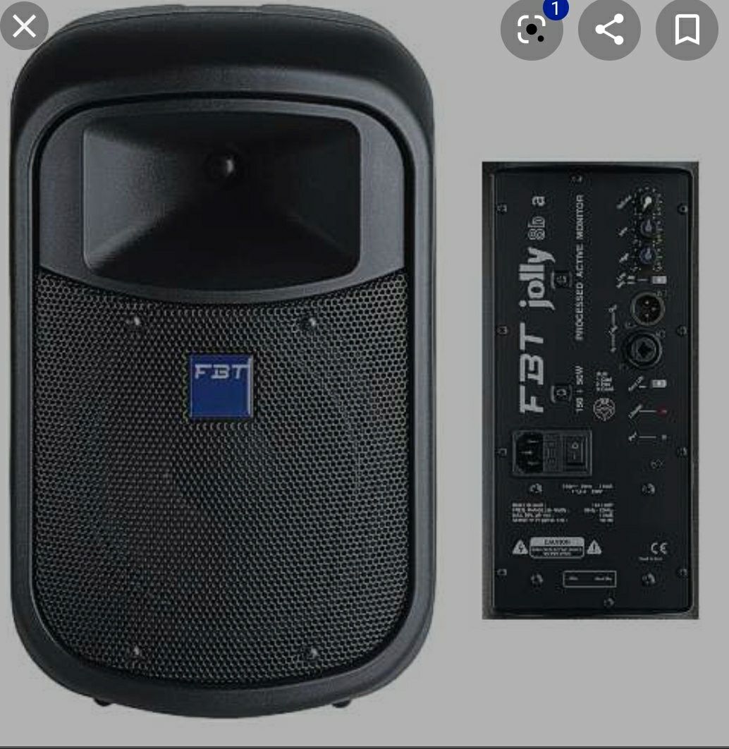 Fbt colunas PA audio pro