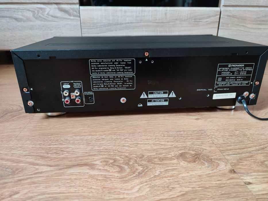 Magnetofon PIONEER CT-s510 plus oryginalny pilot, Auto Ble, Sound EQ
