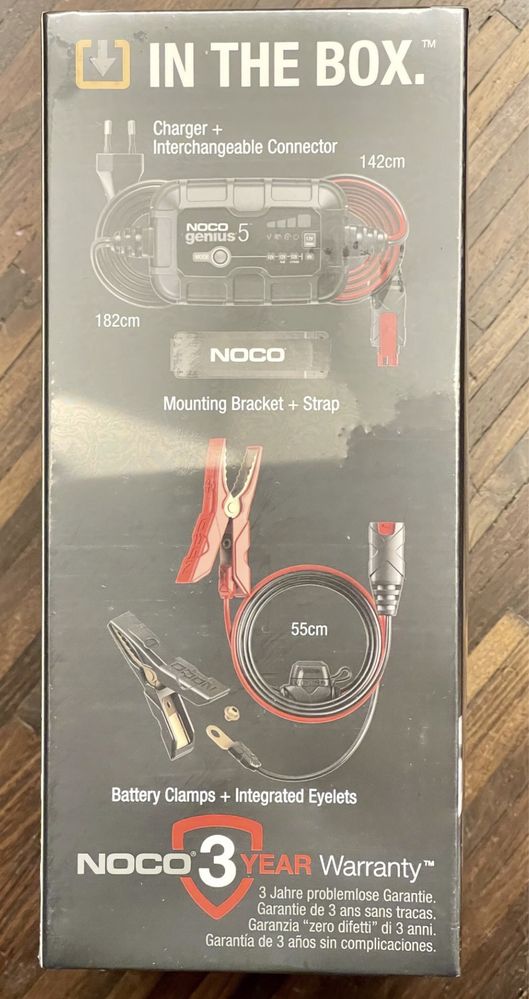 5A NOCO GENIUS 5 6V/12V Inteligentna ładowarka litowo-jonowych AGM