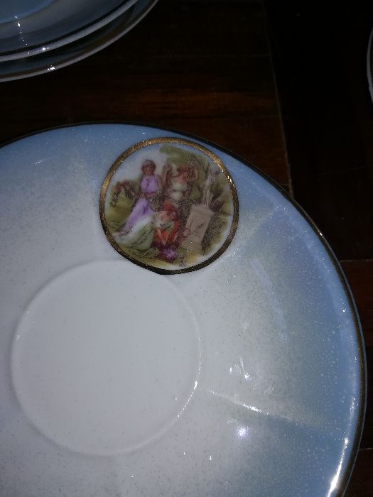 Serviço de chá muito antigo de porcelana SP Coimbra - vintage