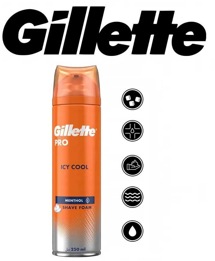 Pianka do golenia Gillette Pro Icy Cool 250ml * Video-Play Wejherowo