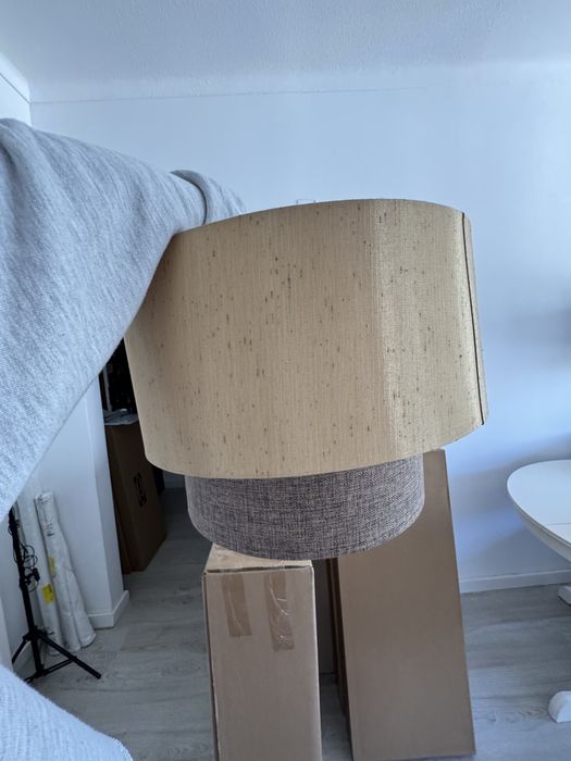 Abajur Castanho Gato Preto