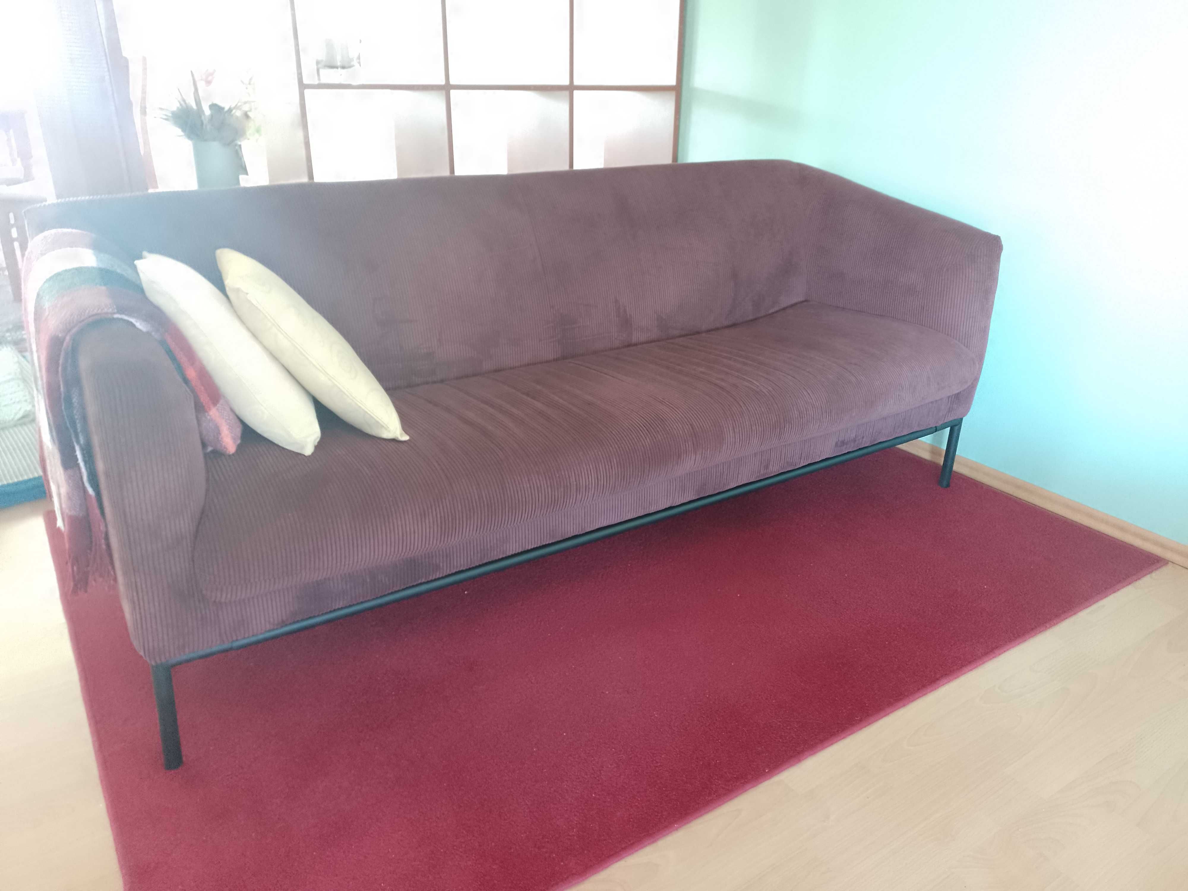 Sofa bordowa nie rozkladana