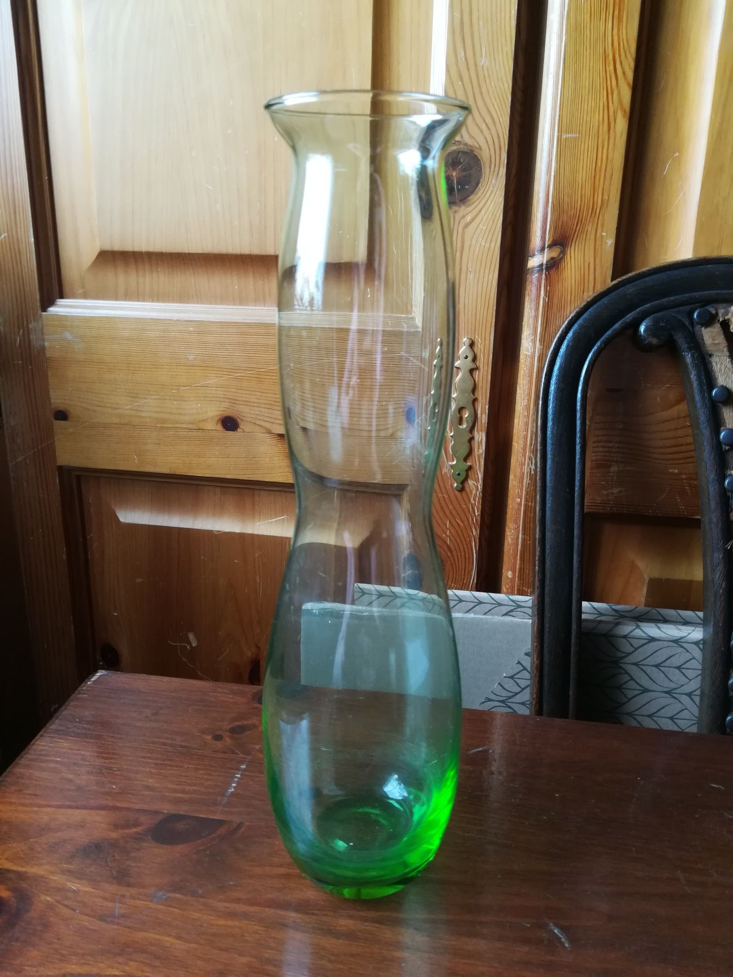 Wazon szklany 30cm zielony