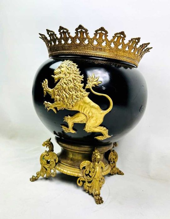 Zjawiskowa Żardiniera Brąz XIX/XX Antyk