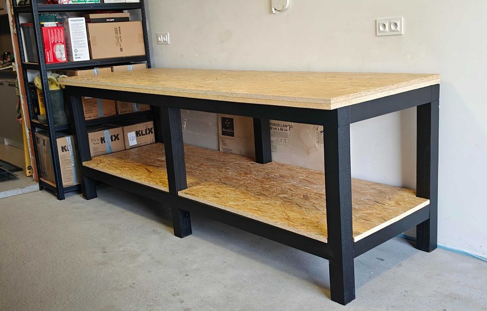 Solidny stół warsztatowy 250x85– mocny, stabilny , idealny do garażu