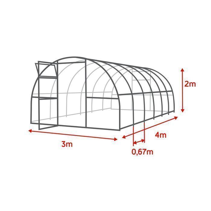 Szklarnia 3x4 poliwęglan 4mm profil stalowy 20x20 polska produkcja
