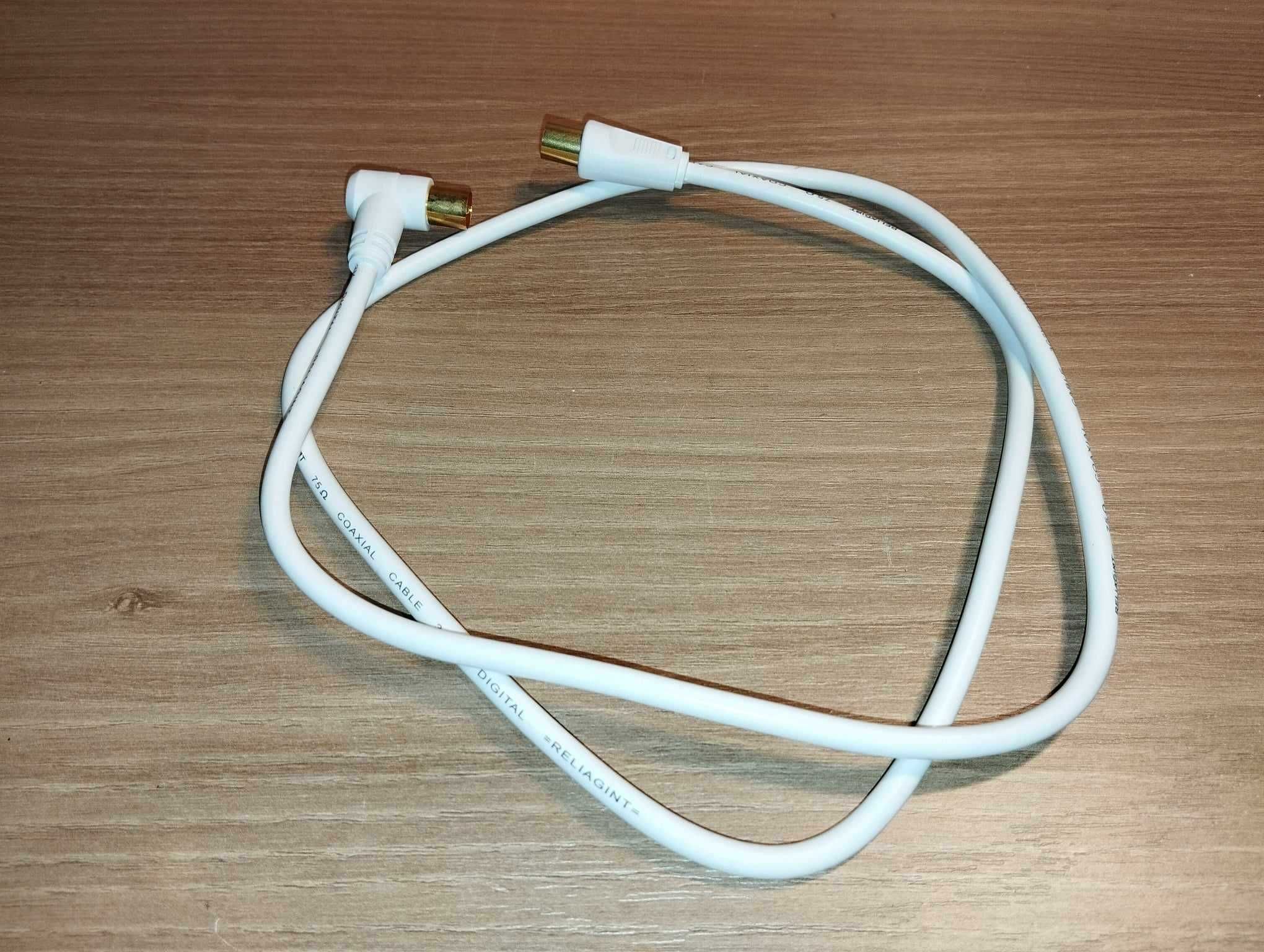 Kabel Antenowy - Biały - 1 m