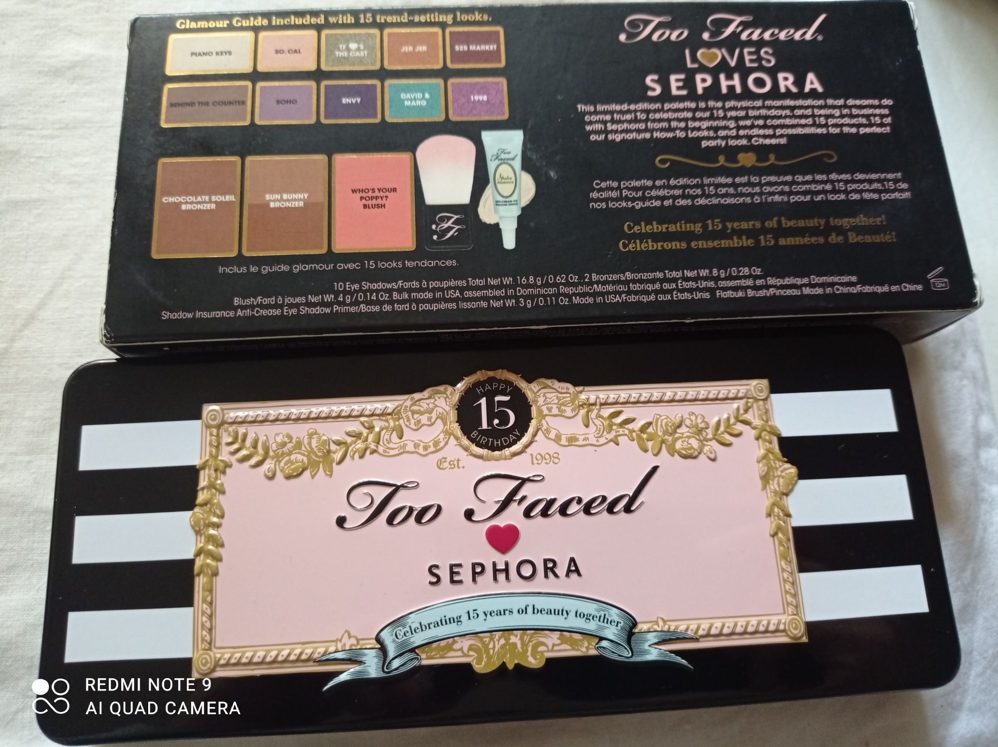 Paleta Too faced loves Sephora. Nova.