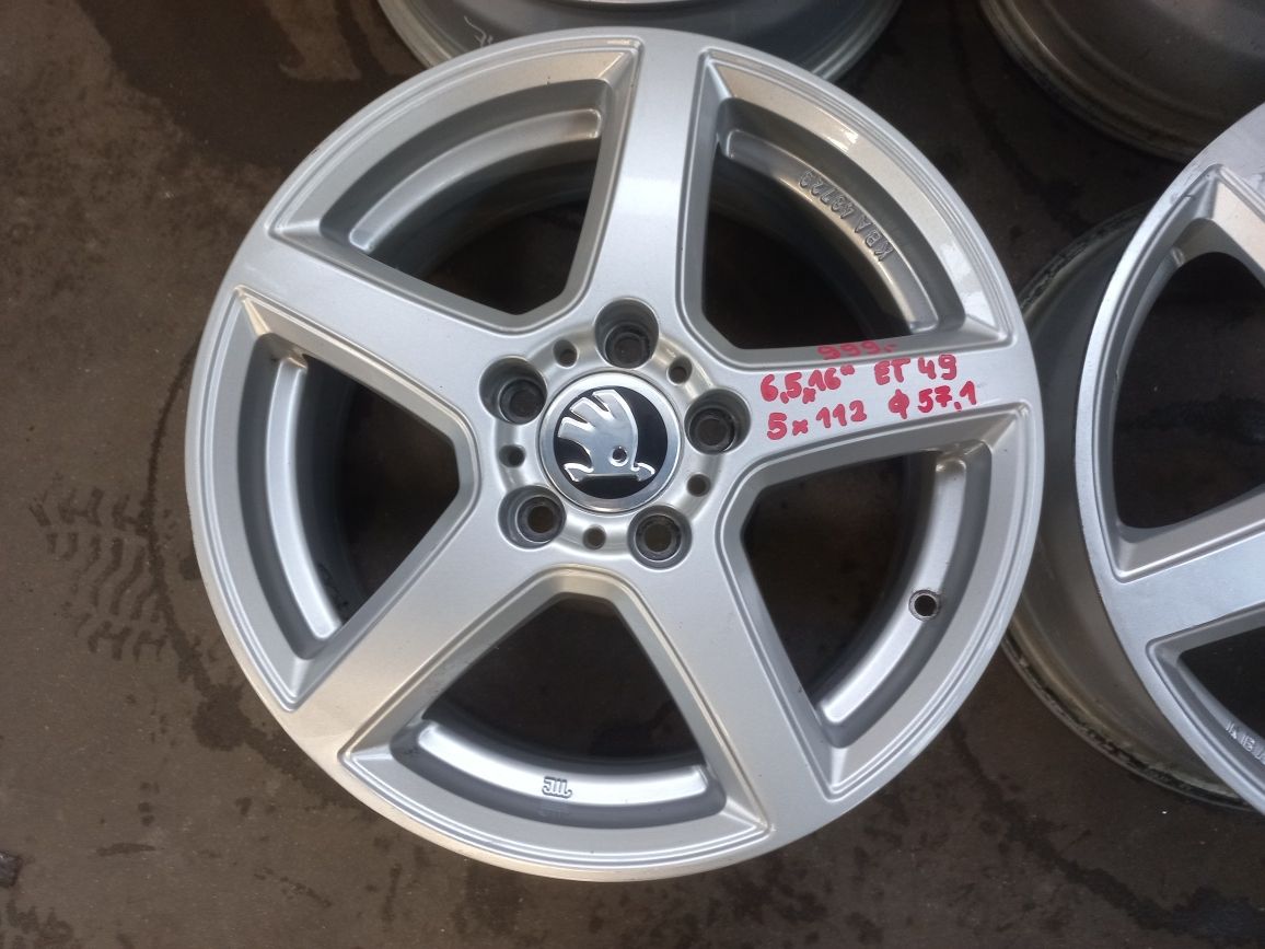 Alufelgi 16" 5x112 do Skoda