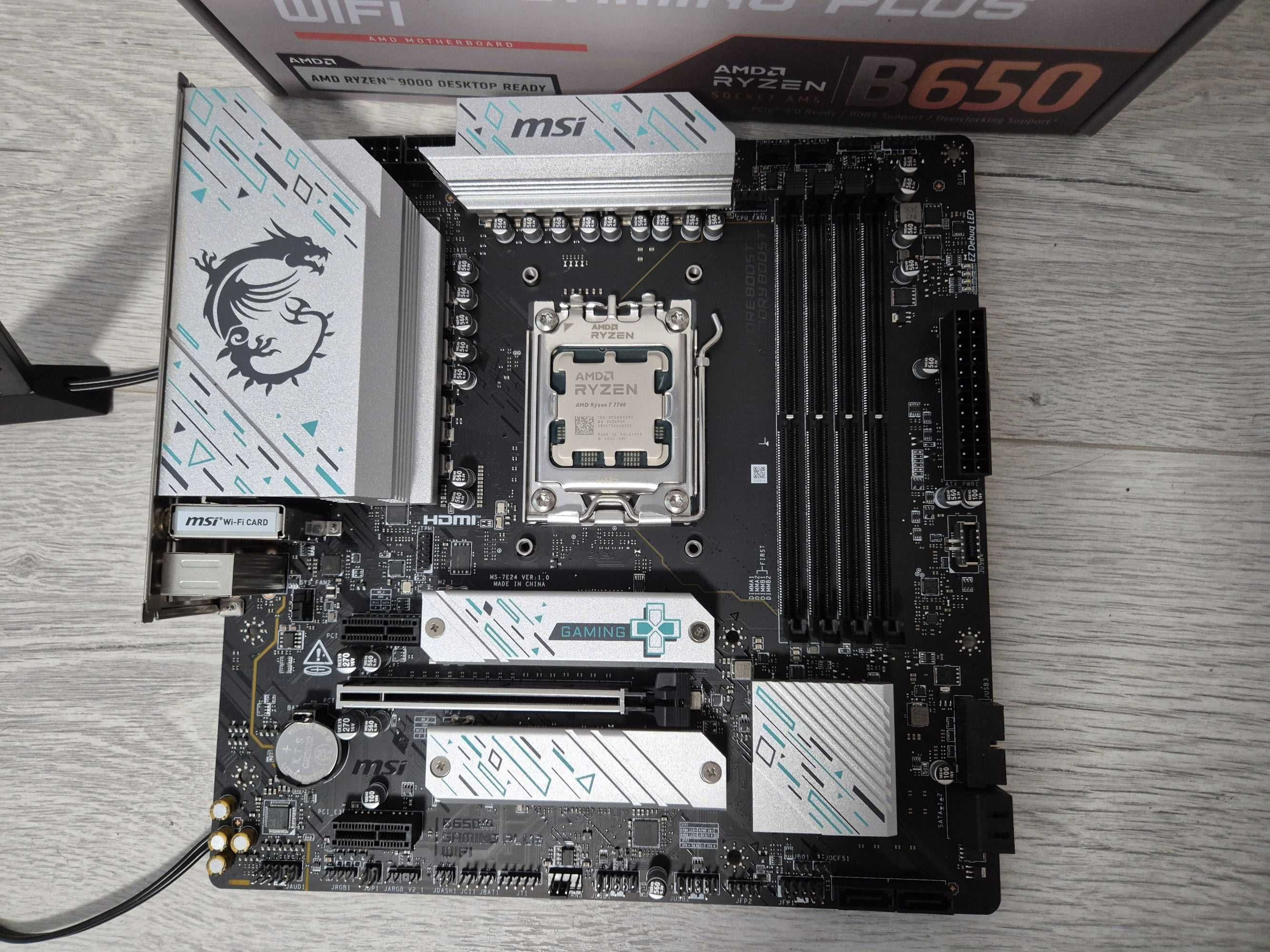 AM5 як новий сет Ryzen 7 7700 5.3GHz + B650M MSI Gaming Wi-Fi. TradeIN